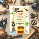 Search for treasure hunt birthday invitations Kids pirate party