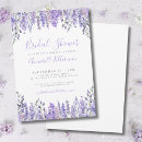 Search for lavender bridal shower invitations Watercolor flowers