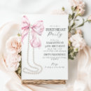 Search for pearl birthday invitations Girl
