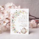 Search for tea time baby shower invitations Baby is brewing