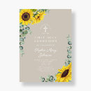 Search for sunflower first communion invitations Cross