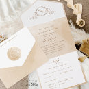 Search for brown and cream wedding invitations Watercolor
