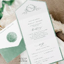 Search for green friendly invitations Watercolor