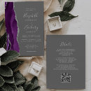 Search for purple grey invitations Chic