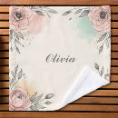 Search for mint and pink bath towels Watercolor