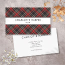 Search for plaid business cards Interior designer