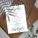 Search for outdoorsy wedding invitations Watercolor eucalyptus