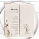 Search for boho wedding menus Earth tones