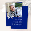 Search for royal blue 60th birthday invitations Modern