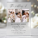 Search for 3 photo wedding invitations Simple