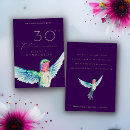 Search for hummingbird birthday invitations Watercolor