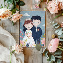 Search for cute cartoon couple wedding invitations Bride
