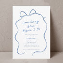Search for something blue invitations Watercolor