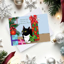 Search for tuxedo cat christmas cards Funny