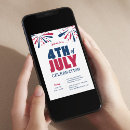 Search for modern 4th of july invitations Patriotic