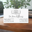 Search for change of address business cards We are moving