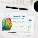 Search for cleaning business postcards House cleaner