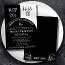 Search for funeral birthday invitations Black and white