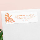 Search for tropical palm tree return address labels Orange