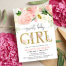 Search for white gold baby shower invitations Blush pink