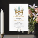 Search for white masquerade ball invitations Elegant