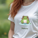 Search for frog womens tshirts Kawaii