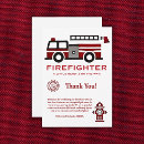 Search for firefighter thank you cards Red