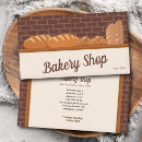 Search for bread bakery business cards Rustic