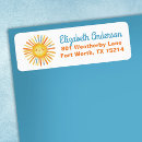 Search for sunshine return address labels Whimsical
