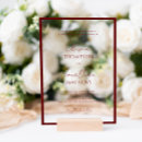 Search for red border invitations Burgundy