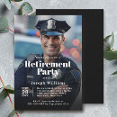 Search for police retirement invitations Elegant