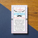 Search for staches or lashes gender reveal Baby shower