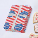 Search for red and white striped wrapping paper 4th of july