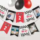 Search for car race bunting flags Boy