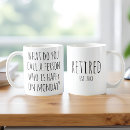 Search for happy retirement mugs Humour