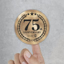 Search for 75 years stickers Gold