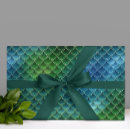Search for mermaid scales wrapping paper Green