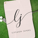 Search for modern trendy golf towels Girly