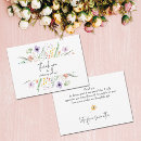 Search for elegant bridal shower note cards Wildflowers
