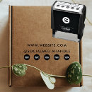 Search for social media rubber stamps Return address