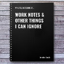 Search for funny work notebooks Typography