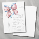 Search for bow gender reveal invitations He or she