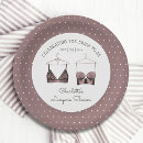 Search for pink and black plates Bridal shower