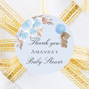 Search for bear thank you stickers Light blue