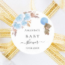 Search for boy teddy bear baby shower stickers Light blue