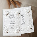Search for embossed invitations Black and white