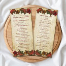 Search for fall wedding programs Red
