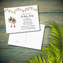 Search for palm tree string lights invitations Summer