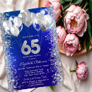 Search for navy blue glitter invitations Silver