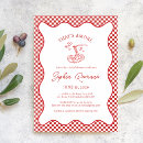 Search for italian bridal shower invitations Red